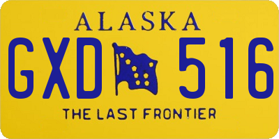 AK license plate GXD516