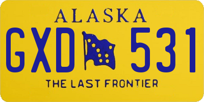 AK license plate GXD531