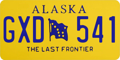 AK license plate GXD541