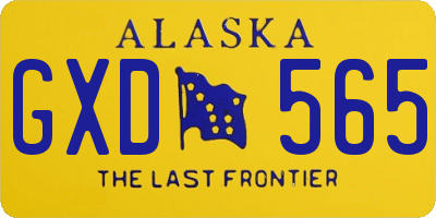 AK license plate GXD565