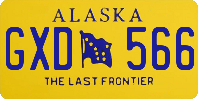 AK license plate GXD566