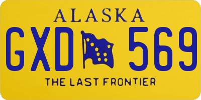 AK license plate GXD569