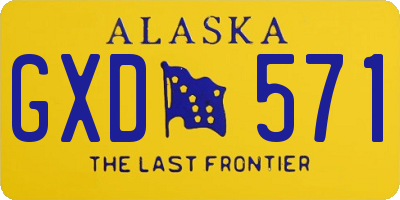 AK license plate GXD571