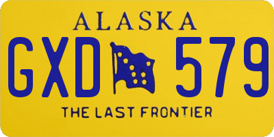 AK license plate GXD579