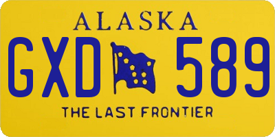 AK license plate GXD589