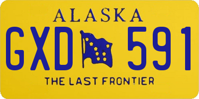 AK license plate GXD591