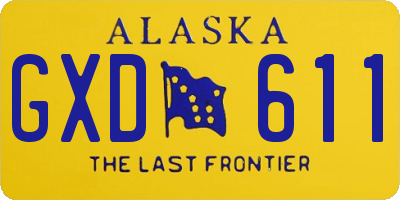 AK license plate GXD611