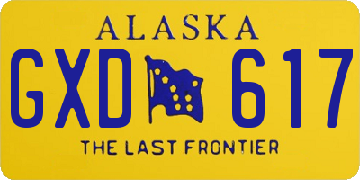 AK license plate GXD617