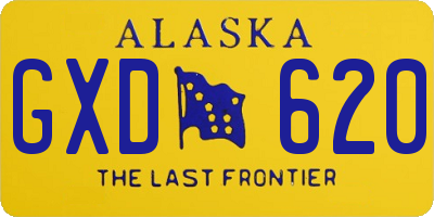 AK license plate GXD620