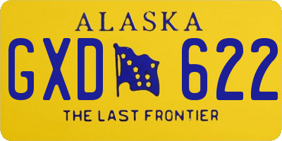 AK license plate GXD622