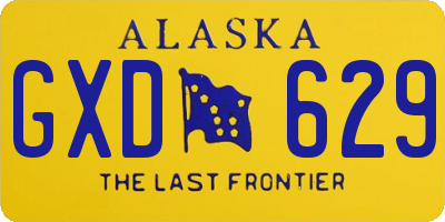 AK license plate GXD629