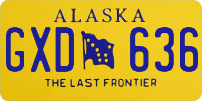 AK license plate GXD636