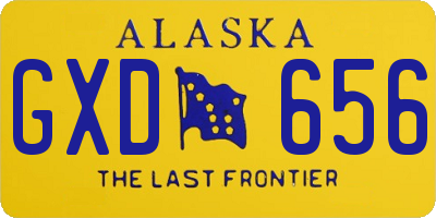 AK license plate GXD656