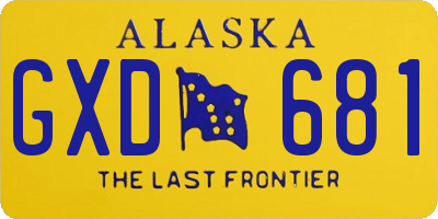AK license plate GXD681