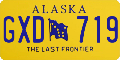 AK license plate GXD719
