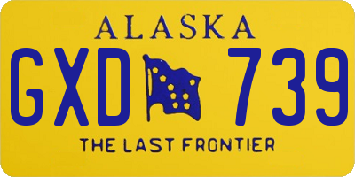 AK license plate GXD739