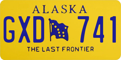 AK license plate GXD741