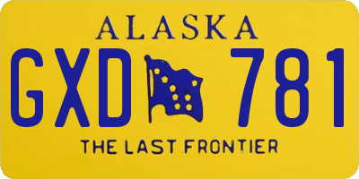 AK license plate GXD781