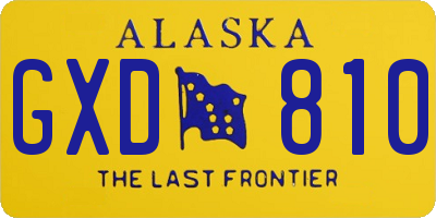 AK license plate GXD810