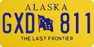 AK license plate GXD811
