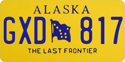 AK license plate GXD817