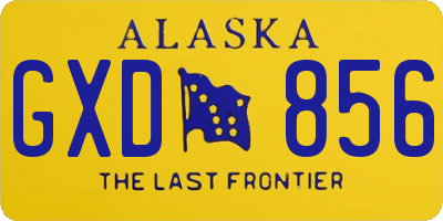 AK license plate GXD856