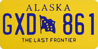 AK license plate GXD861