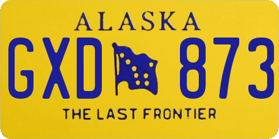 AK license plate GXD873