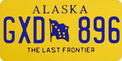 AK license plate GXD896