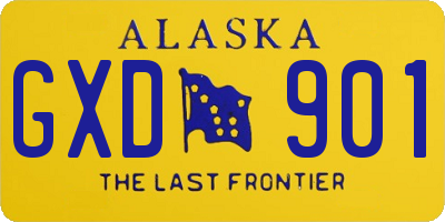 AK license plate GXD901