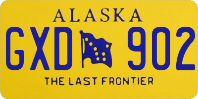 AK license plate GXD902