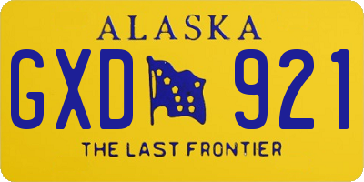 AK license plate GXD921