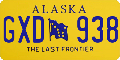 AK license plate GXD938