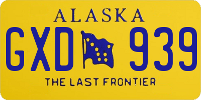 AK license plate GXD939