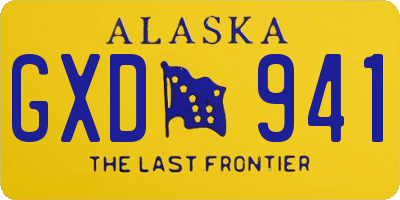 AK license plate GXD941