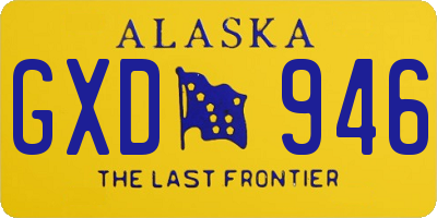 AK license plate GXD946