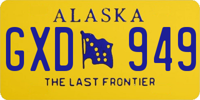 AK license plate GXD949