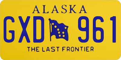 AK license plate GXD961