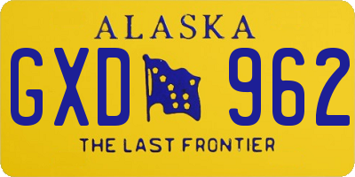 AK license plate GXD962