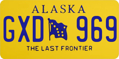 AK license plate GXD969