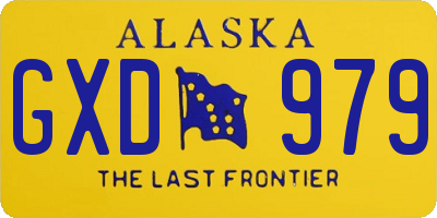 AK license plate GXD979