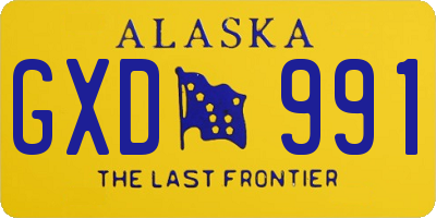 AK license plate GXD991