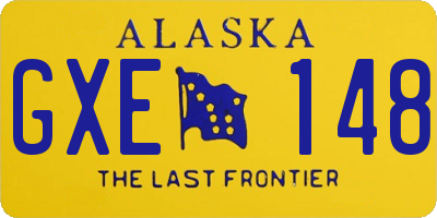 AK license plate GXE148