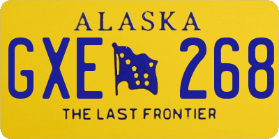 AK license plate GXE268