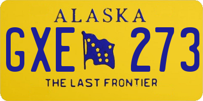 AK license plate GXE273