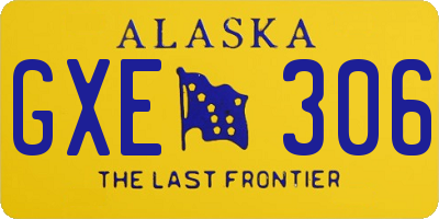 AK license plate GXE306