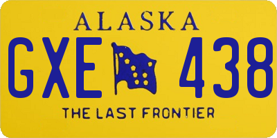 AK license plate GXE438