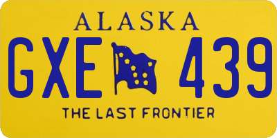 AK license plate GXE439