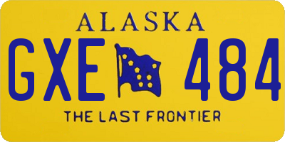 AK license plate GXE484