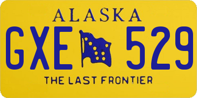 AK license plate GXE529